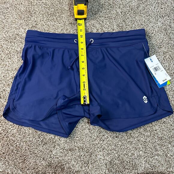 FREE COUNTRY Women's Drawstring Swim Short Size L In Marine - Picture 8 of 11